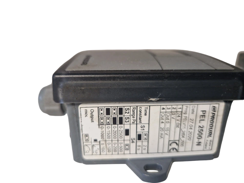 1x Produal PEL 2500-N differential pressure sensor