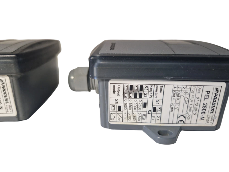 1x Produal PEL 2500-N differential pressure sensor