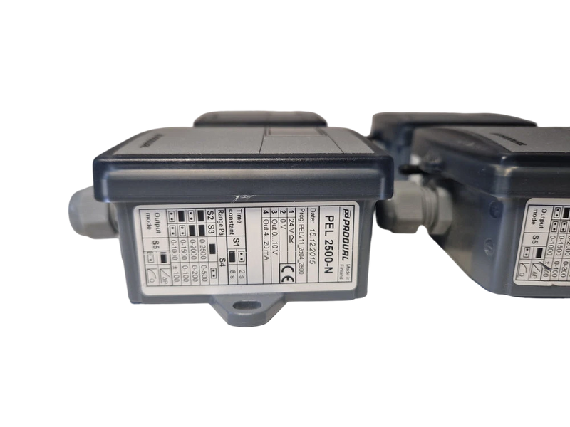 1x Produal PEL 2500-N differential pressure sensor