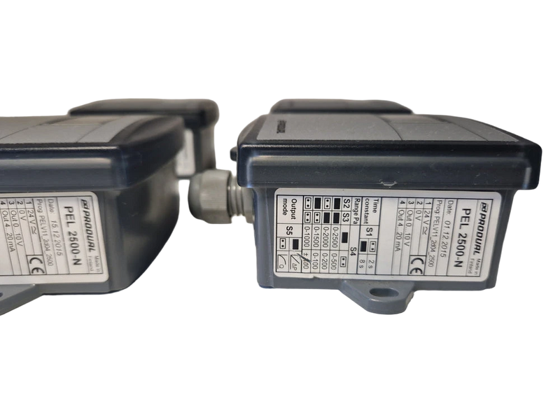 1x Produal PEL 2500-N differential pressure sensor