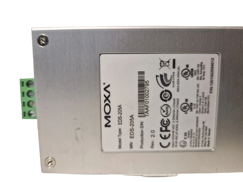 Moxa EDS-205A 5-port compact unmanaged Ethernet switches