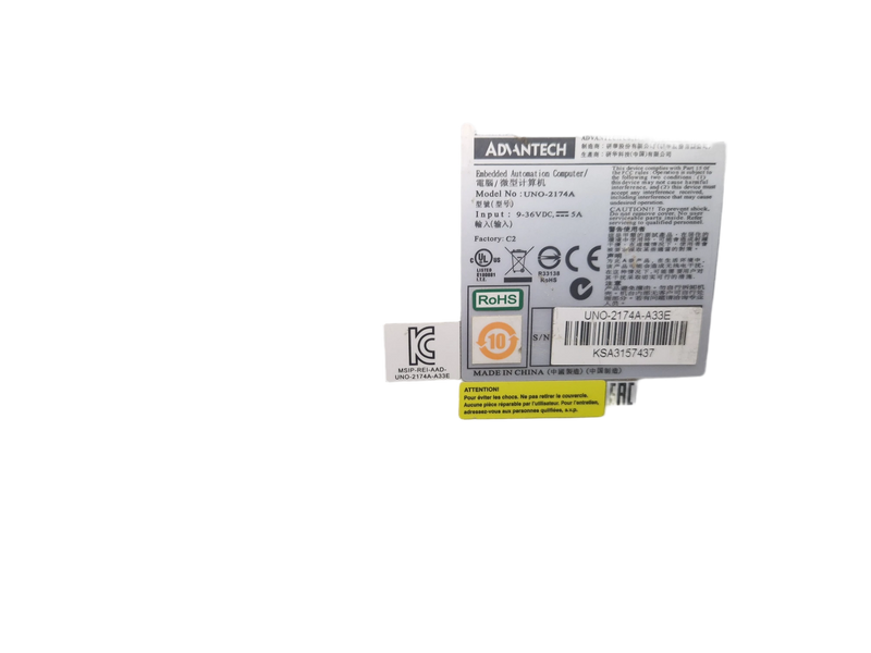 1x Advantech Industrial Computer UNO-2174A-A33E 9-36VDC 5A