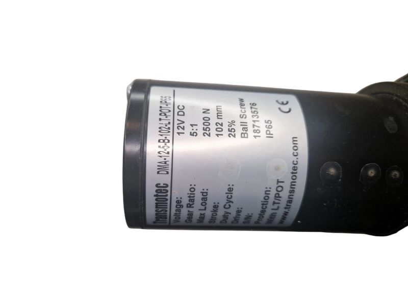 transmotec Linear actuator 12VDC 2600N 28A DMA-12-5-B-102-LT-POT-IP65