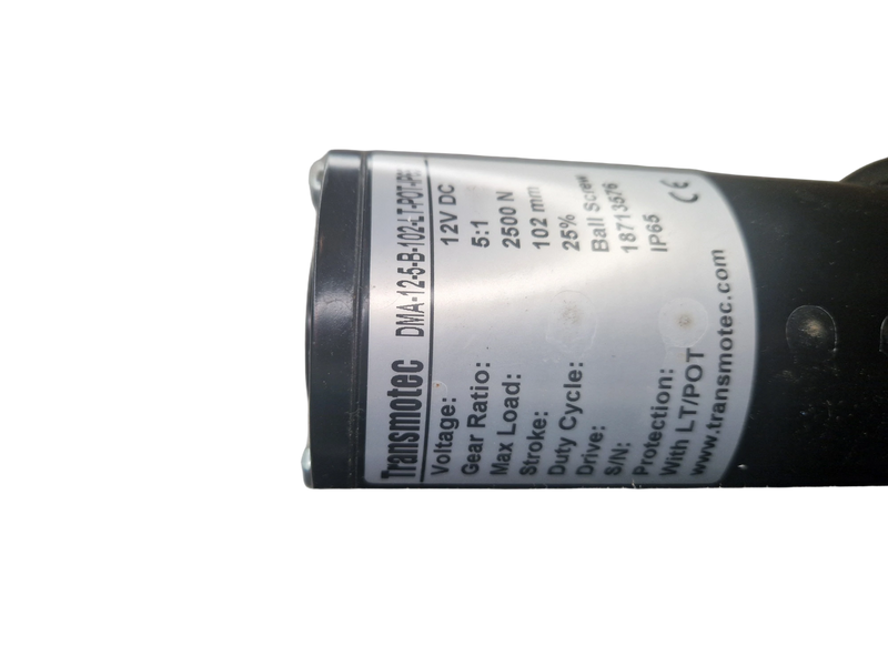 transmotec Linear actuator 12VDC 2600N 28A DMA-12-5-B-102-LT-POT-IP65