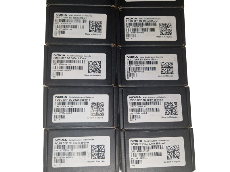 lot of 10 Nokia 472063a.101 FOSG SFP 3G 300m 850nm compatible Fronthaul Module