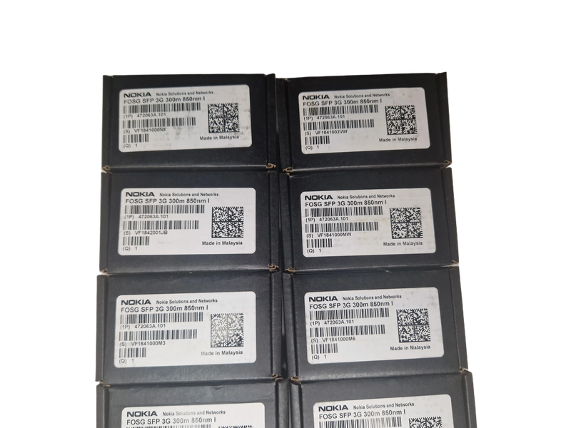 lot of 10 Nokia 472063a.101 FOSG SFP 3G 300m 850nm compatible Fronthaul Module