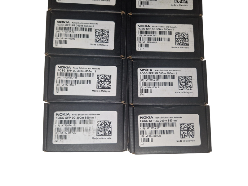 lot of 10 Nokia 472063a.101 FOSG SFP 3G 300m 850nm compatible Fronthaul Module