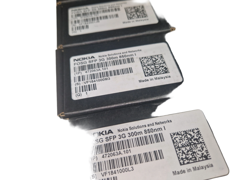 lot of 10 Nokia 472063a.101 FOSG SFP 3G 300m 850nm compatible Fronthaul Module