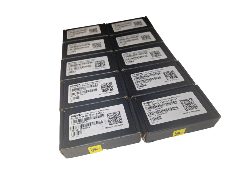 lot of 10 Nokia 472063a.101 FOSG SFP 3G 300m 850nm compatible Fronthaul Module