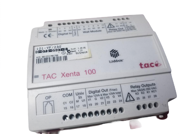 Schneider Electric TAC Xenta 100 101-VF/230 LonMark Dual Zone Controller