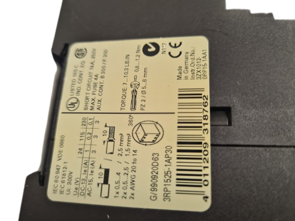 Siemens 3RP1505-1BP30 3RP1525-1AP30 Sirius time relay multifunctional 300v