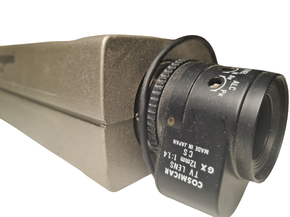 Ikegami B/W ICD-40E CCD Camera & Cosmicar TV Lens 12mm