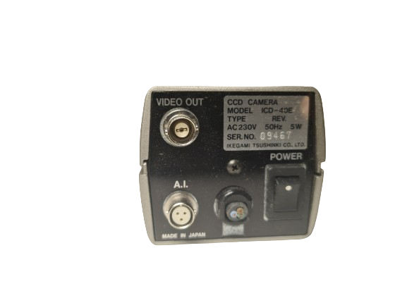 Ikegami B/W ICD-40E CCD Camera & Cosmicar TV Lens 12mm