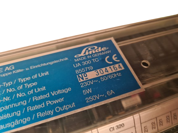Linde Ua 300 TC Cooler Controller Part No 855719