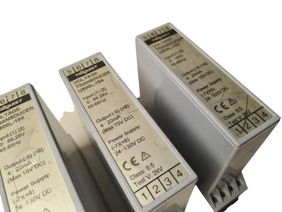 Tillquist U800L-154 transducer for voltage, power supply