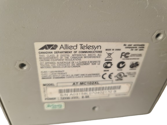 Allied Telesyn AT-MC102XL Fast Ethernet Media Converter