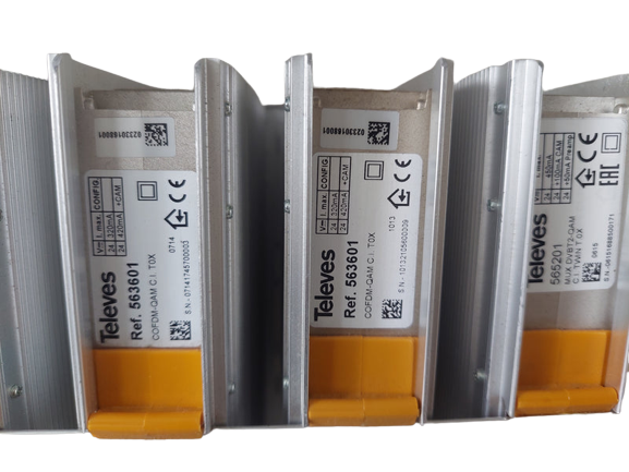 Televes Rack 5629 565201 563601 COFDM-QAM CI T-0X Transmodulator – UPSU120