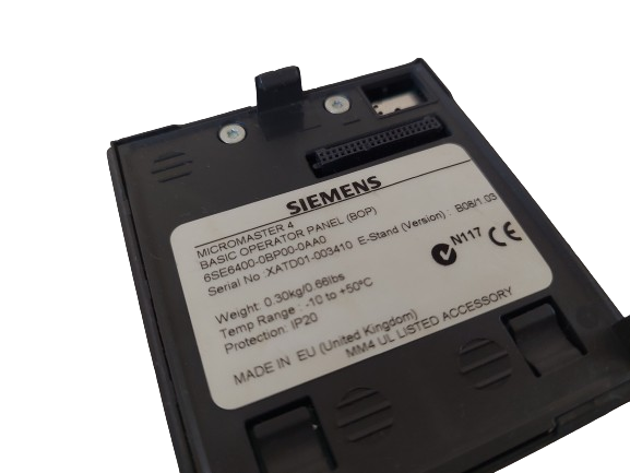 Siemens Micromaster 4 Operator Panel 6SE6400-0Bp00-0AA0