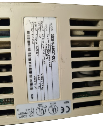 Omron Sysdrive 3G3FV-A4037-CUE Inverter Drive 3.7kW 400V