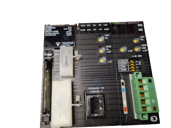 Omron SYSMAC CJ1M CPU11-ETN Controller PLC with CJ1W-DRM21 Device Unit