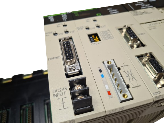 Omron Sysmac CS1G-CPU43H Programmable Controller & CS1W-C200HW-PA204 PLC Power Supply & CS1W-ETN01 Ethernet Unit