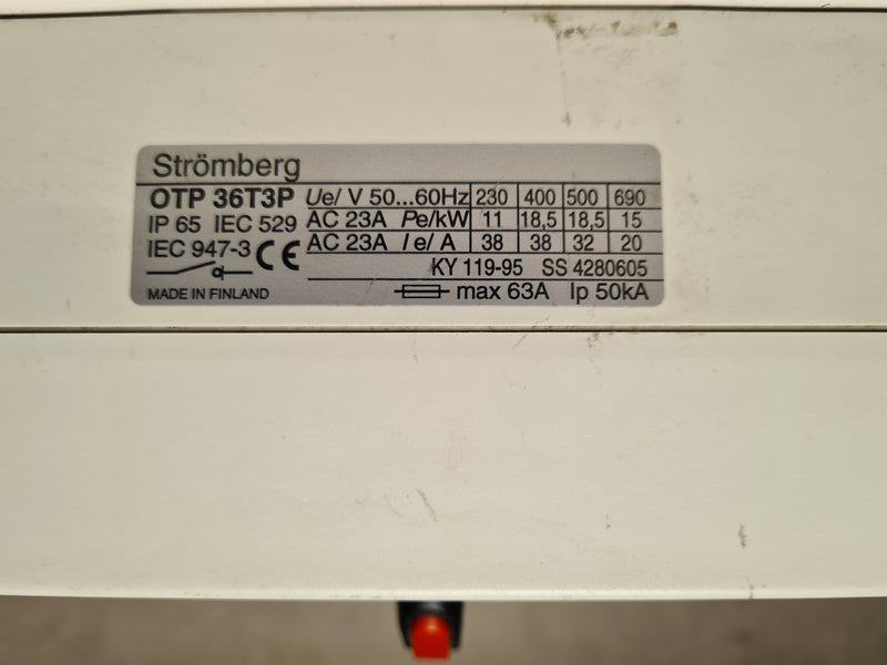 ABB OTP 36T3P Safety and Enclosed Switch