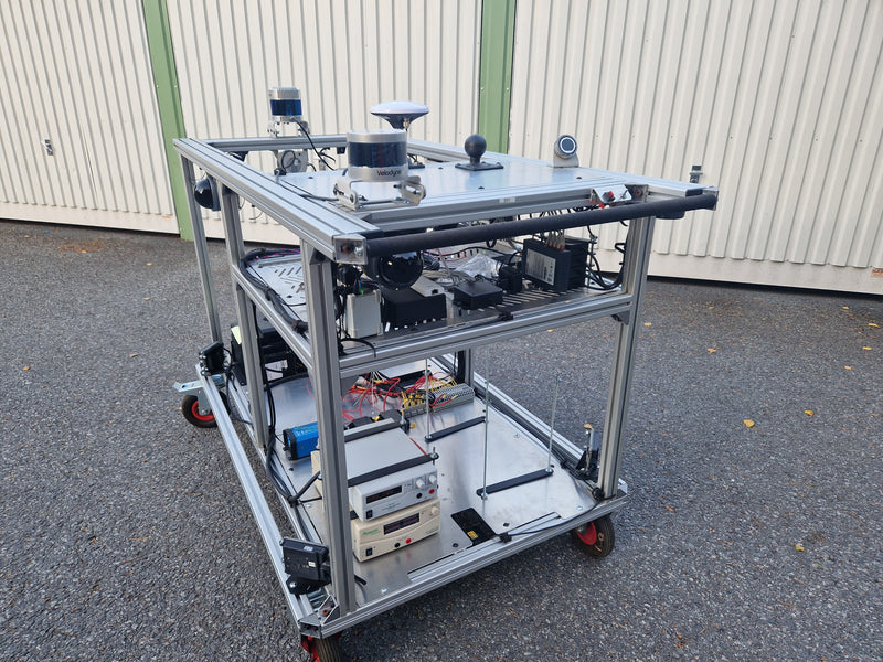 Extreme Autonomy Advanced Testing cart 6x LiDARs, 5x Radars, 4x Axis Cameras CANBus - Autonomous driving testing - ASK FOR A QUOTE