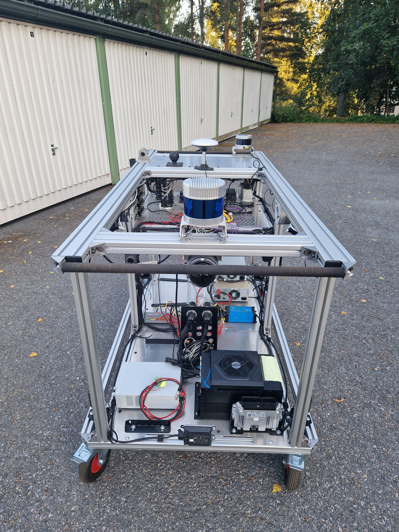 Extreme Autonomy Advanced Testing cart 6x LiDARs, 5x Radars, 4x Axis Cameras CANBus - Autonomous driving testing - ASK FOR A QUOTE