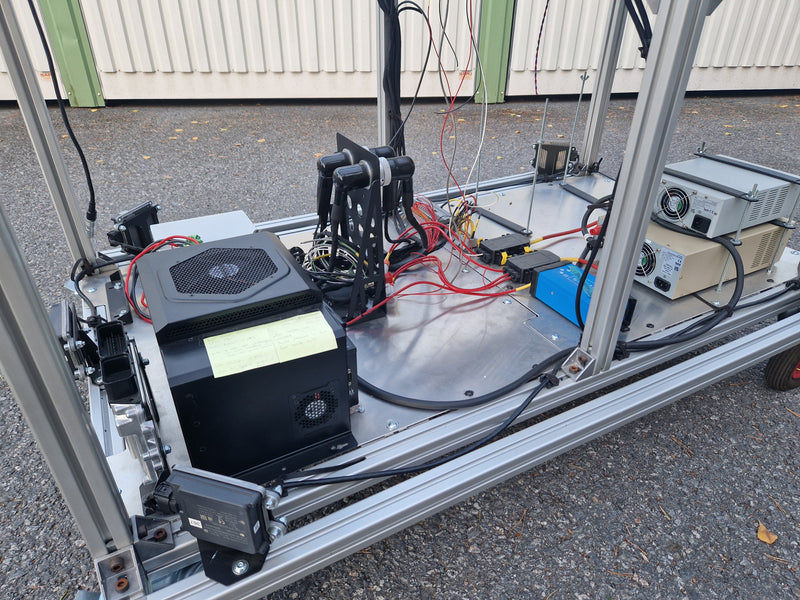 Extreme Autonomy Advanced Testing cart 6x LiDARs, 5x Radars, 4x Axis Cameras CANBus - Autonomous driving testing - ASK FOR A QUOTE