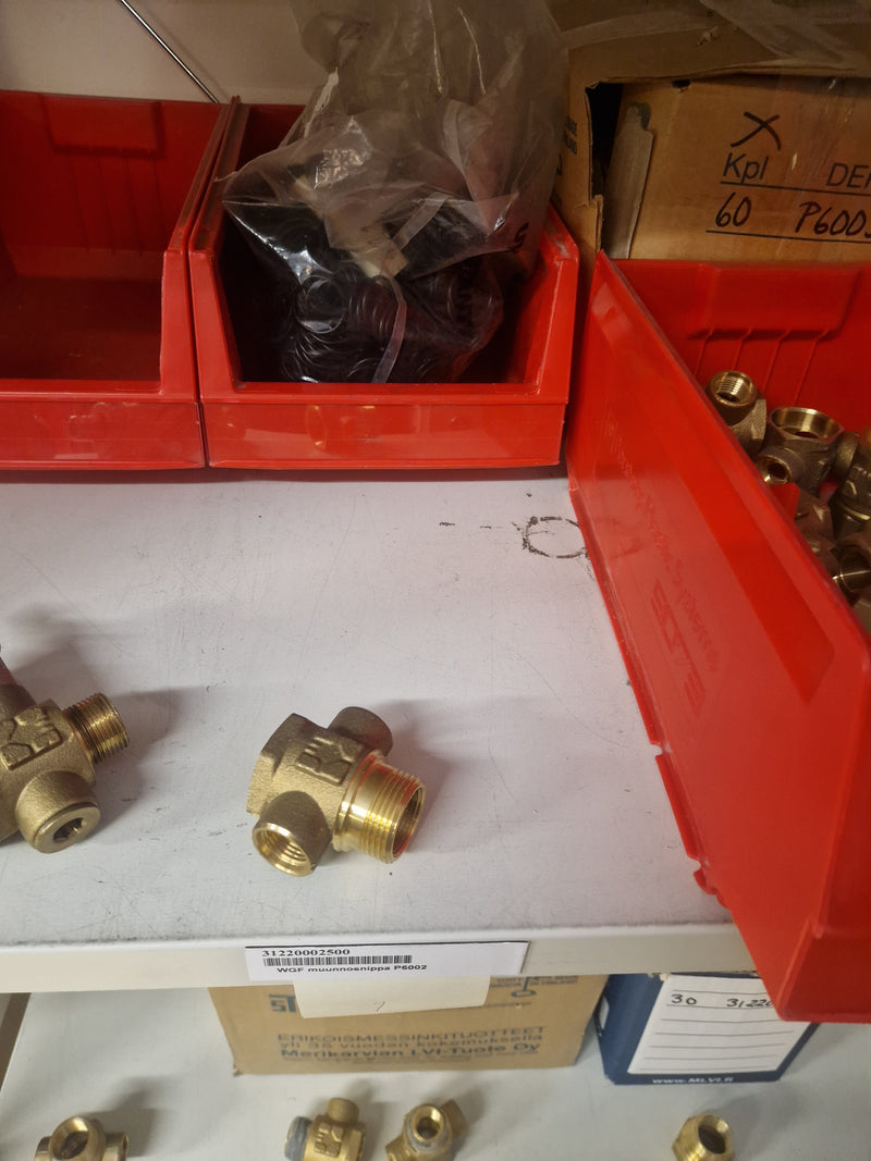 Brass Fittings Lot 14,000+ pcs | Messinkiosat Iso Erä | Jakotec | TA Hydronics (IMI) | Onnline, Merikarvian LVI-Tuote (MLVI) | Oras