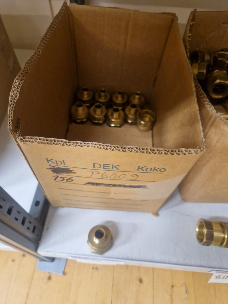 Brass Fittings Lot 14,000+ pcs | Messinkiosat Iso Erä | Jakotec | TA Hydronics (IMI) | Onnline, Merikarvian LVI-Tuote (MLVI) | Oras