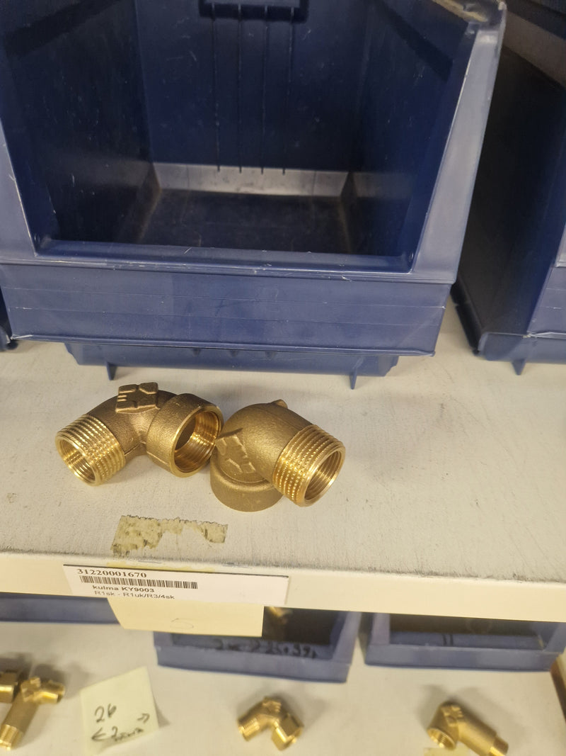 Brass Fittings Lot 14,000+ pcs | Messinkiosat Iso Erä | Jakotec | TA Hydronics (IMI) | Onnline, Merikarvian LVI-Tuote (MLVI) | Oras