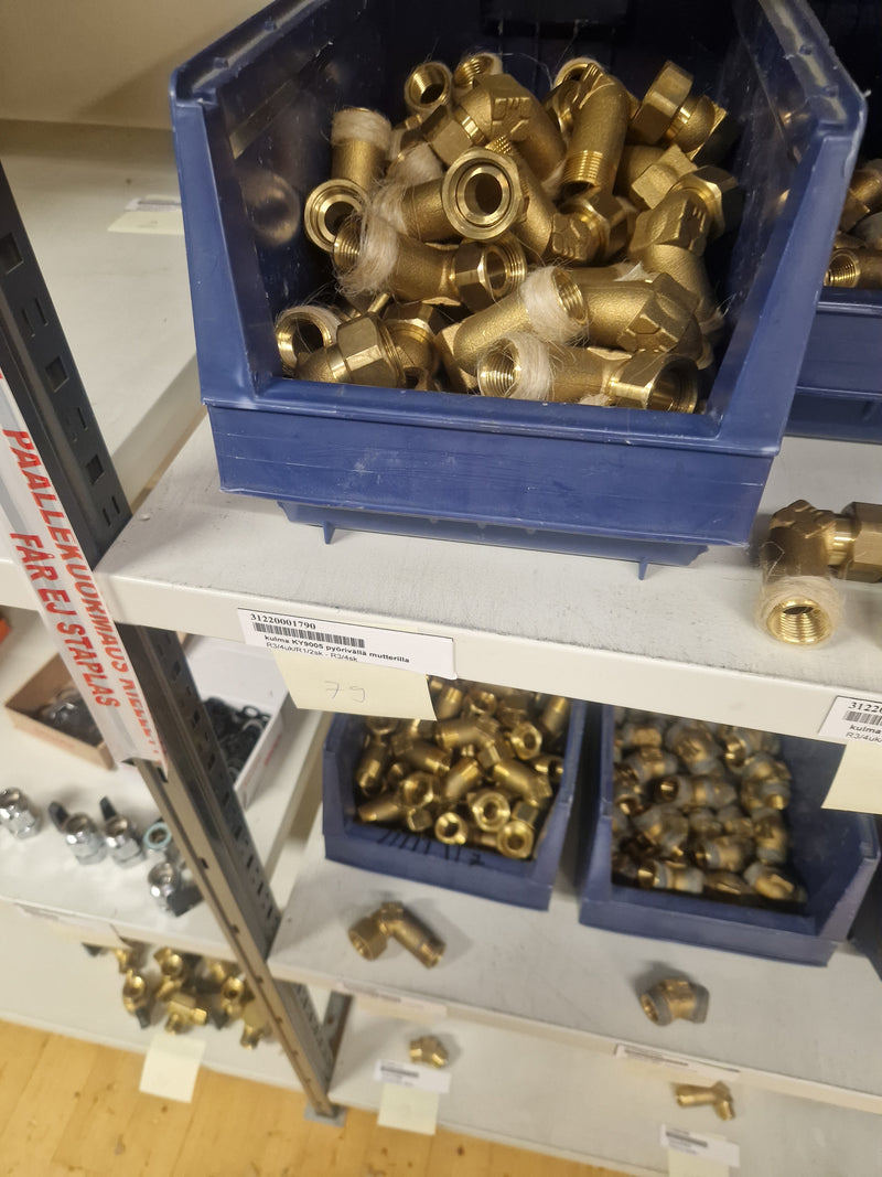 Brass Fittings Lot 14,000+ pcs | Messinkiosat Iso Erä | Jakotec | TA Hydronics (IMI) | Onnline, Merikarvian LVI-Tuote (MLVI) | Oras