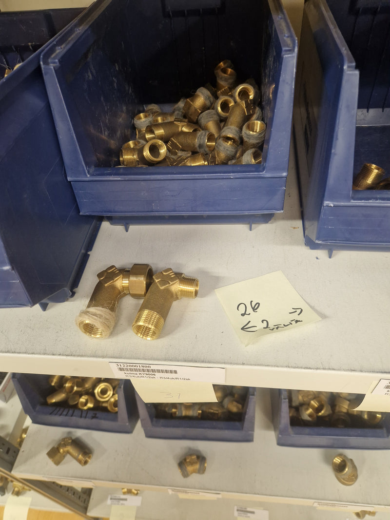 Brass Fittings Lot 14,000+ pcs | Messinkiosat Iso Erä | Jakotec | TA Hydronics (IMI) | Onnline, Merikarvian LVI-Tuote (MLVI) | Oras