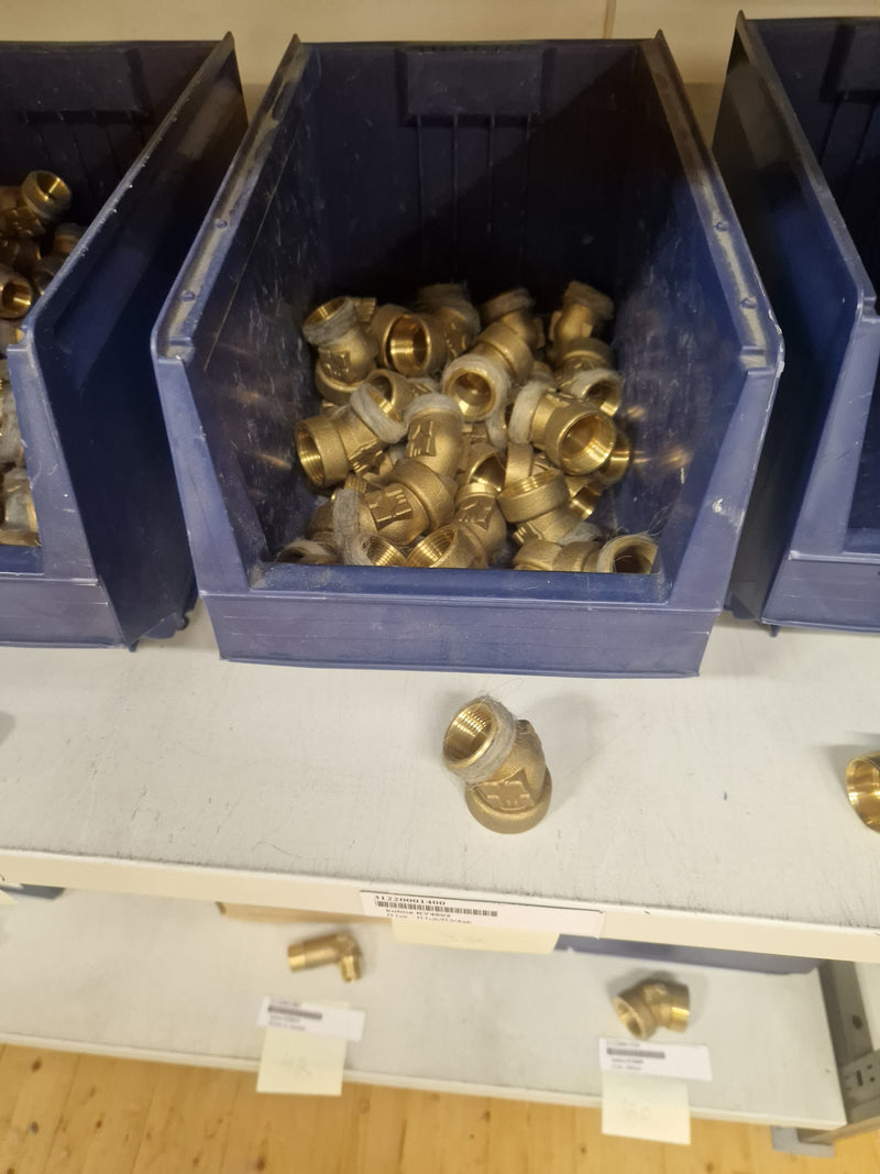 Brass Fittings Lot 14,000+ pcs | Messinkiosat Iso Erä | Jakotec | TA Hydronics (IMI) | Onnline, Merikarvian LVI-Tuote (MLVI) | Oras
