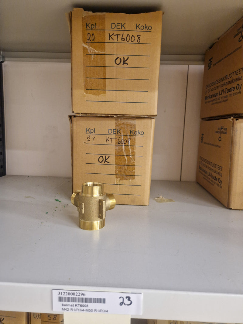 Brass Fittings Lot 14,000+ pcs | Messinkiosat Iso Erä | Jakotec | TA Hydronics (IMI) | Onnline, Merikarvian LVI-Tuote (MLVI) | Oras