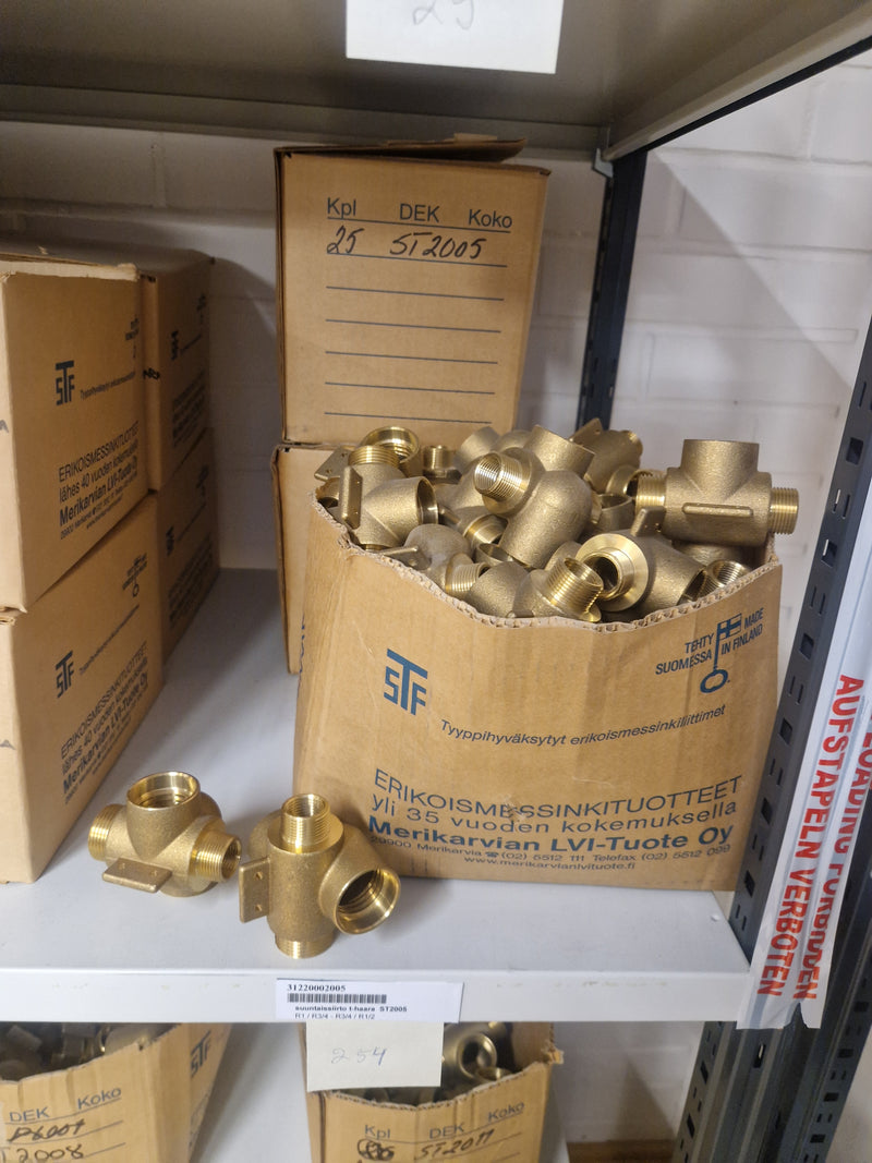 Brass Fittings Lot 14,000+ pcs | Messinkiosat Iso Erä | Jakotec | TA Hydronics (IMI) | Onnline, Merikarvian LVI-Tuote (MLVI) | Oras