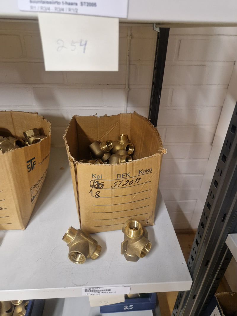 Brass Fittings Lot 14,000+ pcs | Messinkiosat Iso Erä | Jakotec | TA Hydronics (IMI) | Onnline, Merikarvian LVI-Tuote (MLVI) | Oras