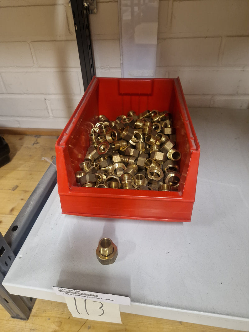 Brass Fittings Lot 14,000+ pcs | Messinkiosat Iso Erä | Jakotec | TA Hydronics (IMI) | Onnline, Merikarvian LVI-Tuote (MLVI) | Oras