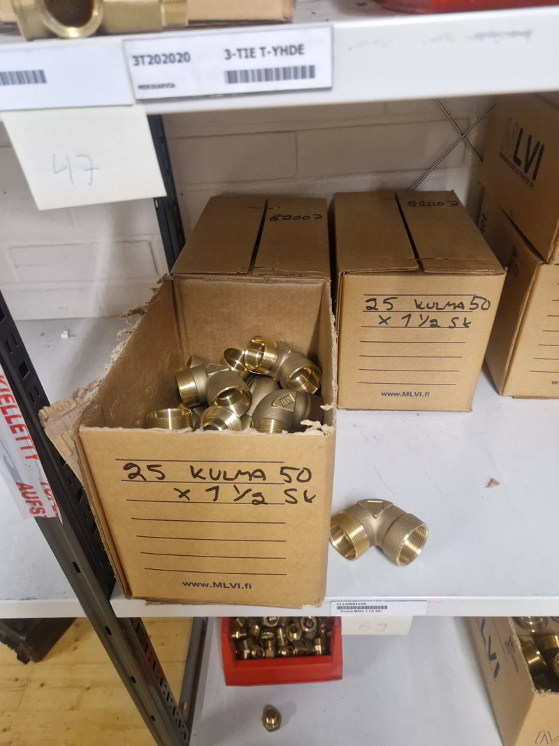 Brass Fittings Lot 14,000+ pcs | Messinkiosat Iso Erä | Jakotec | TA Hydronics (IMI) | Onnline, Merikarvian LVI-Tuote (MLVI) | Oras