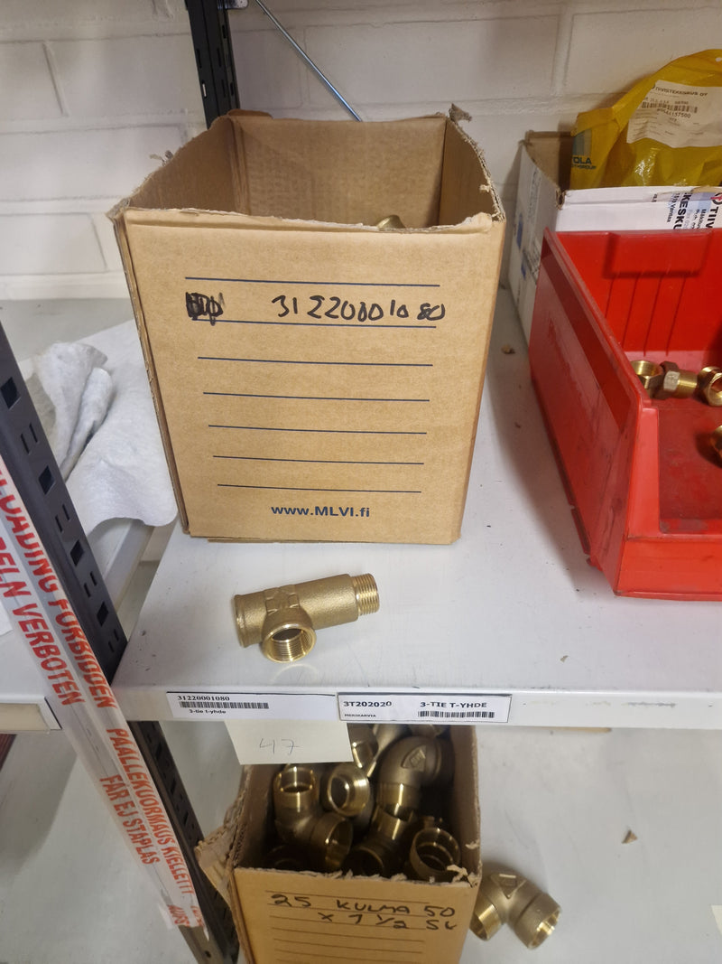 Brass Fittings Lot 14,000+ pcs | Messinkiosat Iso Erä | Jakotec | TA Hydronics (IMI) | Onnline, Merikarvian LVI-Tuote (MLVI) | Oras