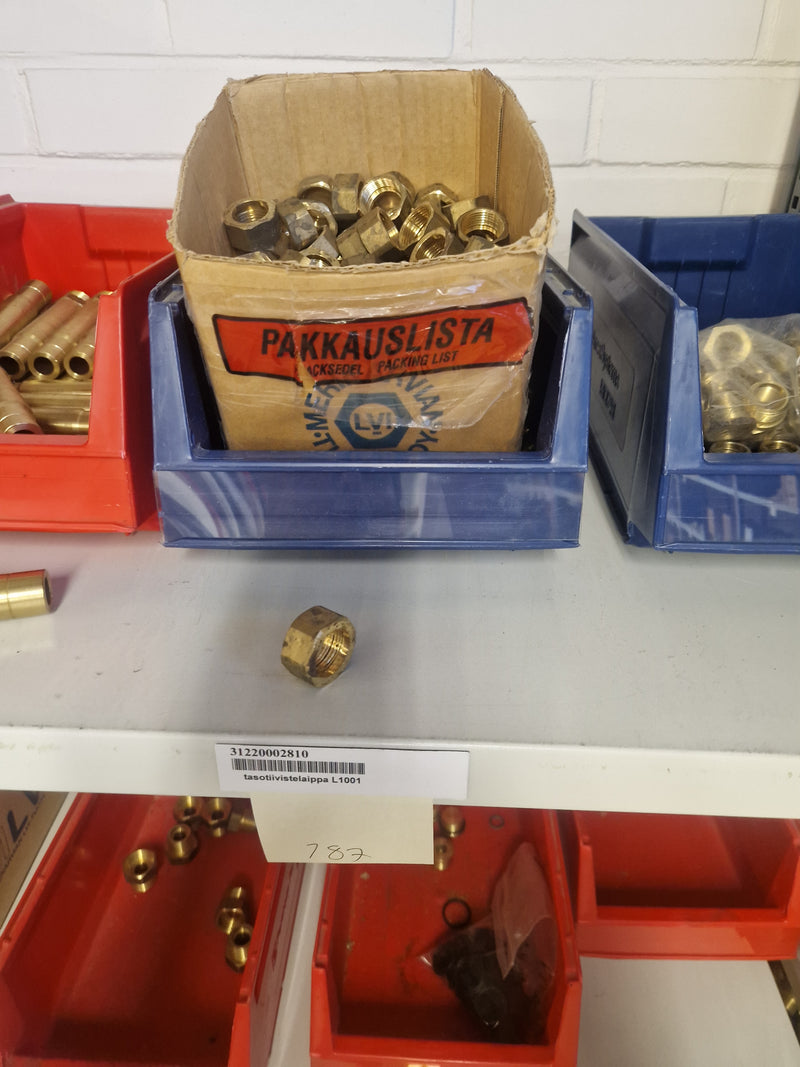 Brass Fittings Lot 14,000+ pcs | Messinkiosat Iso Erä | Jakotec | TA Hydronics (IMI) | Onnline, Merikarvian LVI-Tuote (MLVI) | Oras