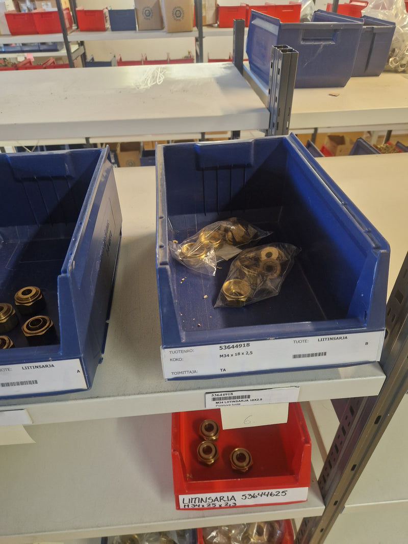 Brass Fittings Lot 14,000+ pcs | Messinkiosat Iso Erä | Jakotec | TA Hydronics (IMI) | Onnline, Merikarvian LVI-Tuote (MLVI) | Oras