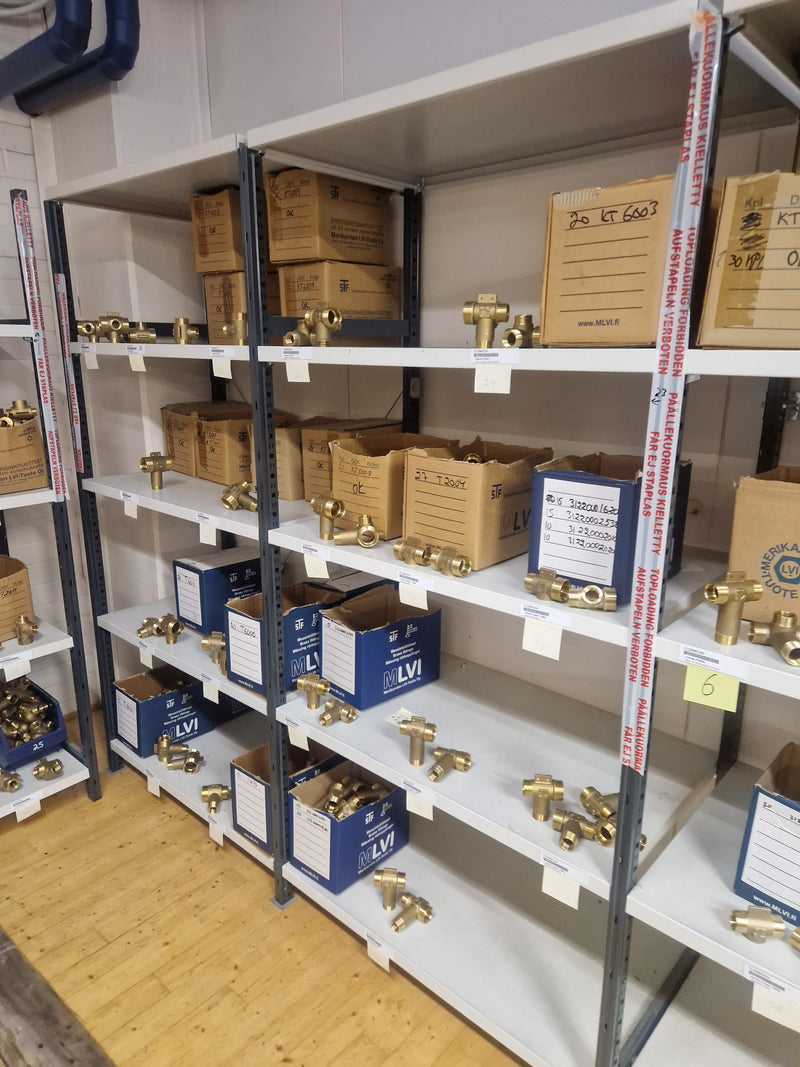 Brass Fittings Lot 14,000+ pcs | Messinkiosat Iso Erä | Jakotec | TA Hydronics (IMI) | Onnline, Merikarvian LVI-Tuote (MLVI) | Oras