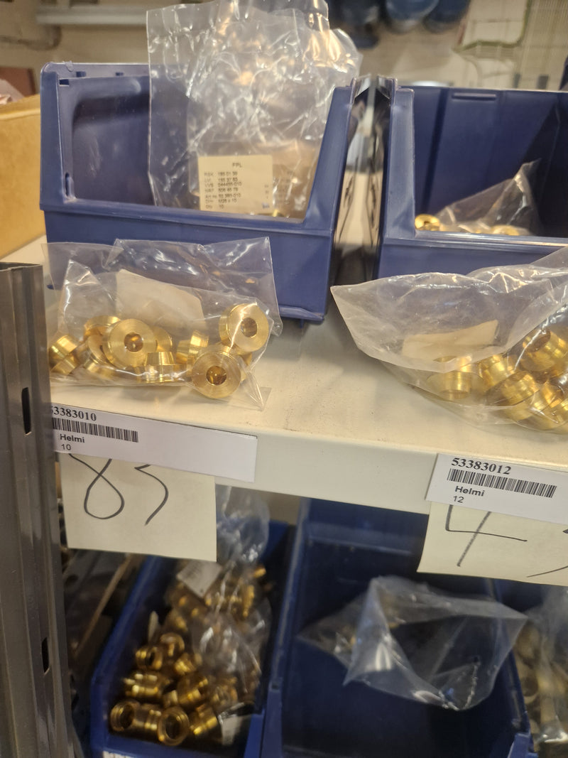 Brass Fittings Lot 14,000+ pcs | Messinkiosat Iso Erä | Jakotec | TA Hydronics (IMI) | Onnline, Merikarvian LVI-Tuote (MLVI) | Oras
