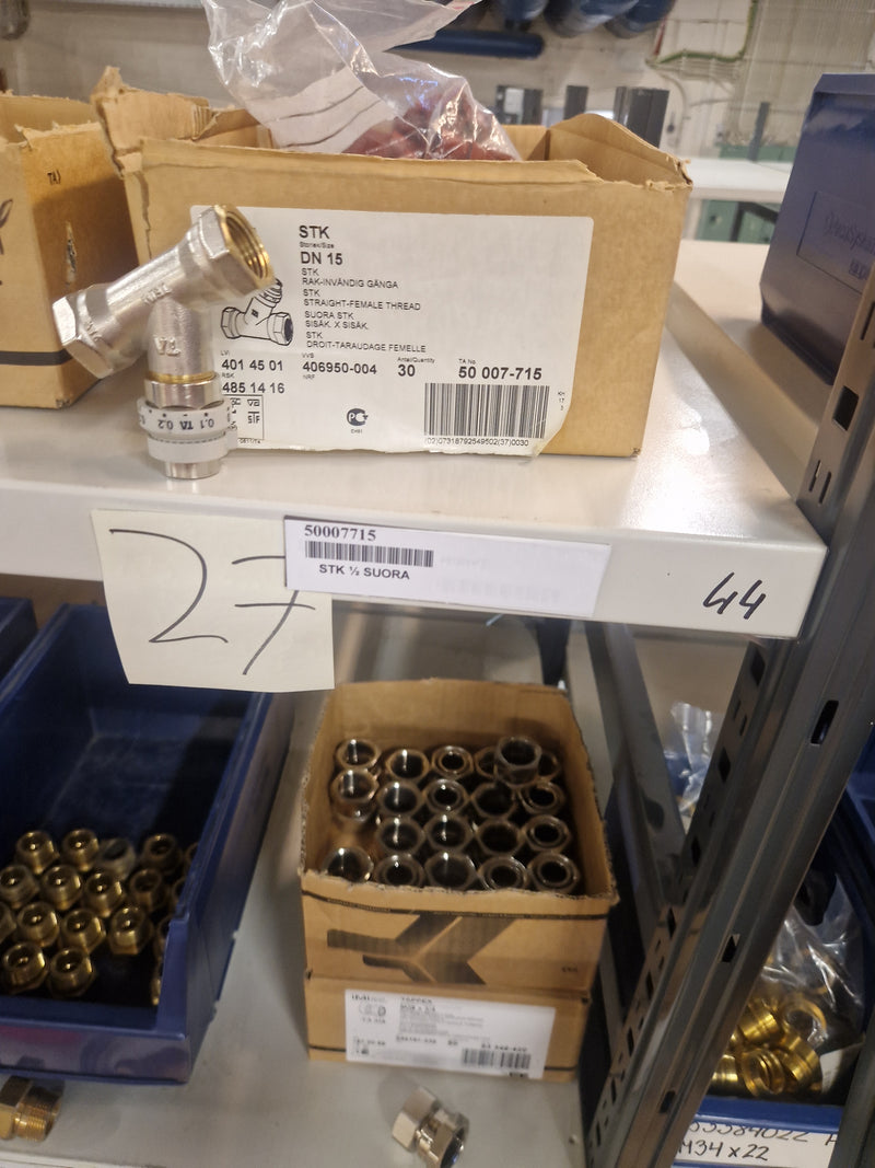 Brass Fittings Lot 14,000+ pcs | Messinkiosat Iso Erä | Jakotec | TA Hydronics (IMI) | Onnline, Merikarvian LVI-Tuote (MLVI) | Oras