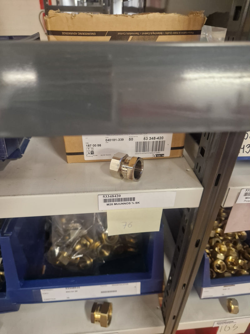 Brass Fittings Lot 14,000+ pcs | Messinkiosat Iso Erä | Jakotec | TA Hydronics (IMI) | Onnline, Merikarvian LVI-Tuote (MLVI) | Oras