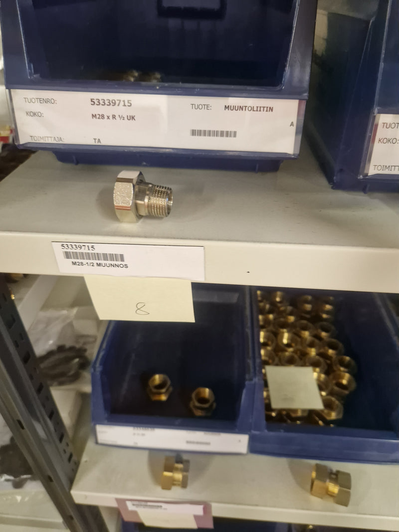 Brass Fittings Lot 14,000+ pcs | Messinkiosat Iso Erä | Jakotec | TA Hydronics (IMI) | Onnline, Merikarvian LVI-Tuote (MLVI) | Oras