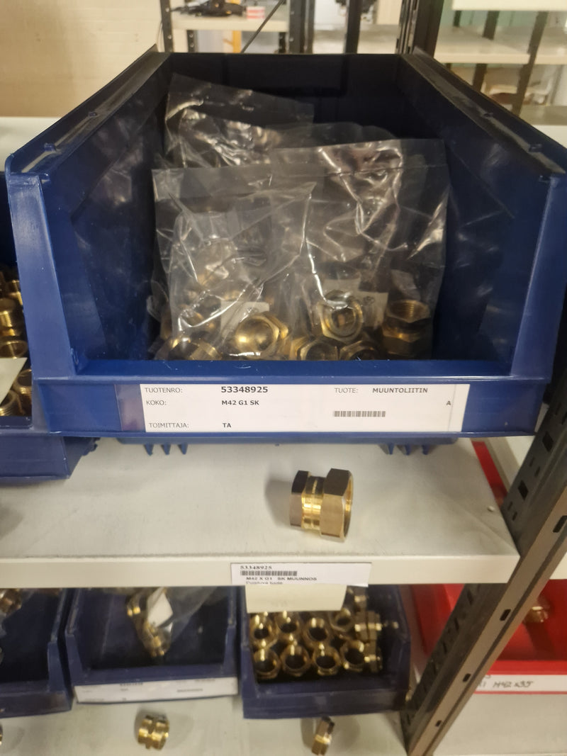Brass Fittings Lot 14,000+ pcs | Messinkiosat Iso Erä | Jakotec | TA Hydronics (IMI) | Onnline, Merikarvian LVI-Tuote (MLVI) | Oras