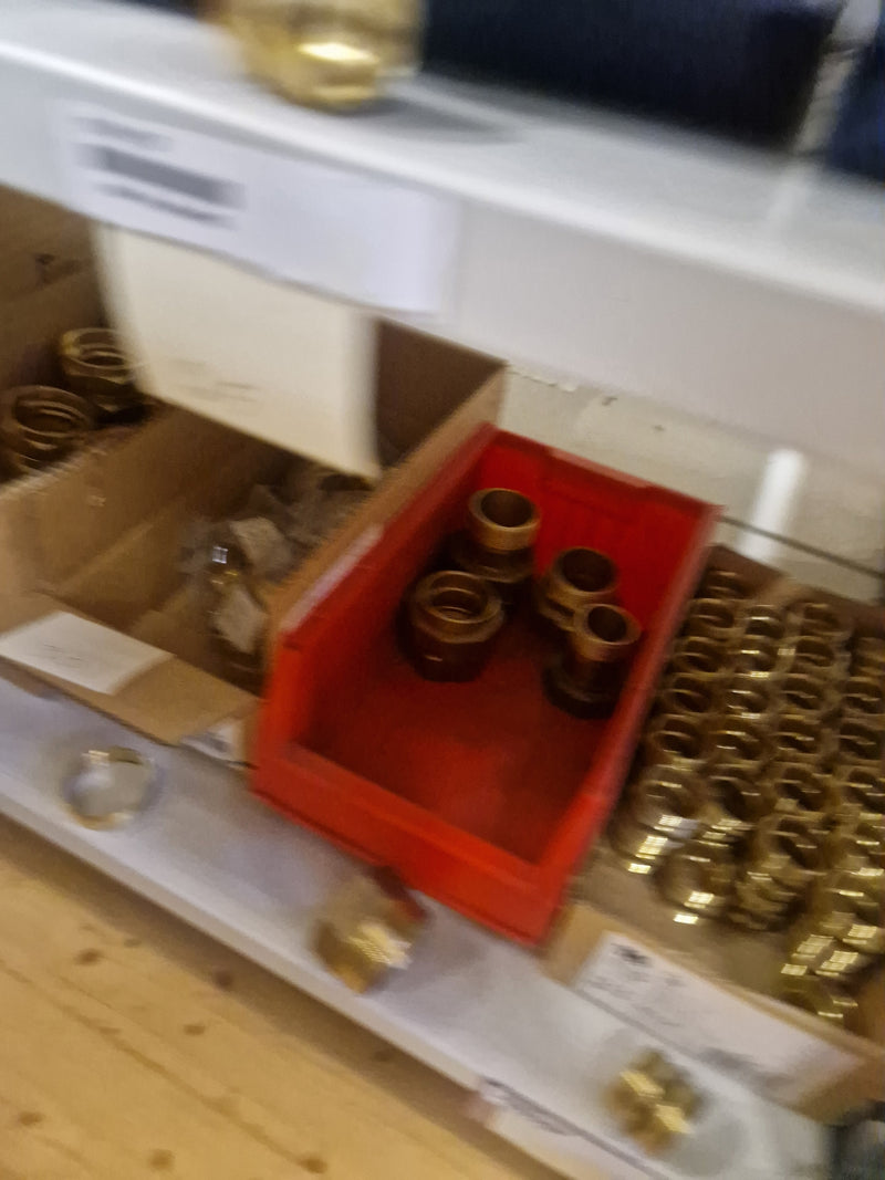 Brass Fittings Lot 14,000+ pcs | Messinkiosat Iso Erä | Jakotec | TA Hydronics (IMI) | Onnline, Merikarvian LVI-Tuote (MLVI) | Oras